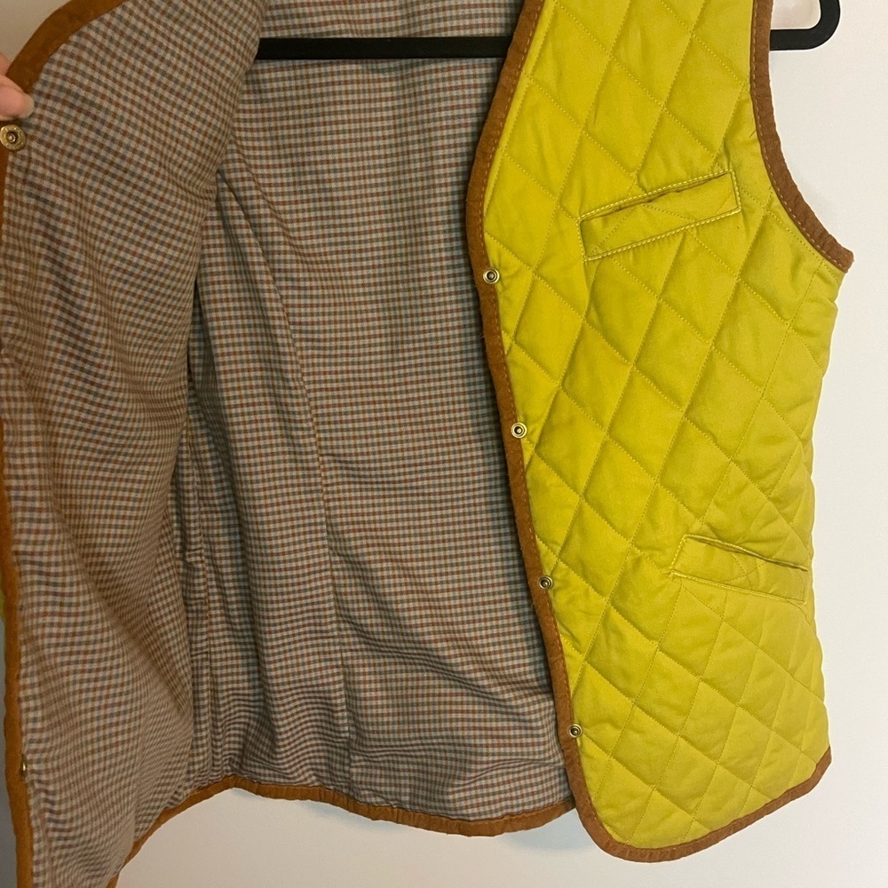 Vintage Ermilio Clothiers Bespoke Quilted Equestrian Vest size medium - Picture 5 of 9